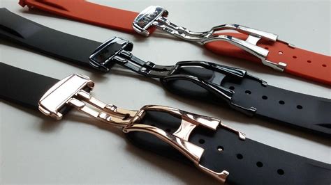 rubber watch strap with clasp